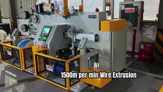 High Speed Automotive Wire Extrusion Line 1500m per min