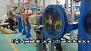 ø90 silicone cable extrusion production line